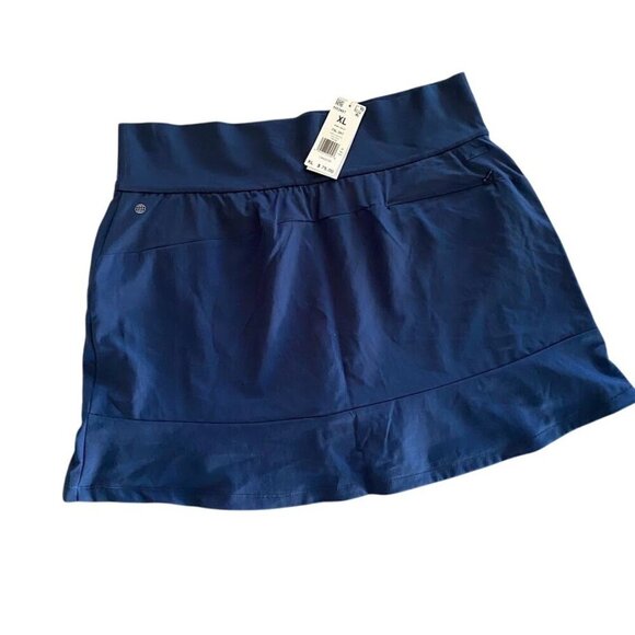 Adidas Frill Skort Golf and Tennis Skirt  Navy Blue Size XL - Picture 7 of 9